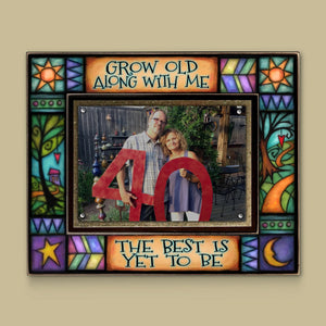 "Grow Old with Me - The Best is Yet To Be" Photo Frame