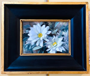 White Daisies Original Oil Painting by Chris Thomas