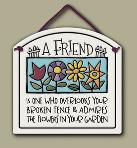 Hand-painted Stoneware Photo Frame