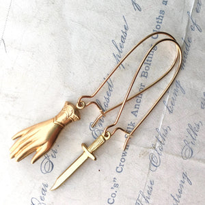 Hand & Dagger Earrings