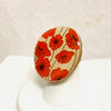 Red Poppies Cocktail Ring
