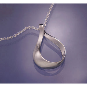 Love You Always Mobius Design Silver Necklace