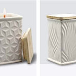 Textured Jar Candle - The White Collection Square