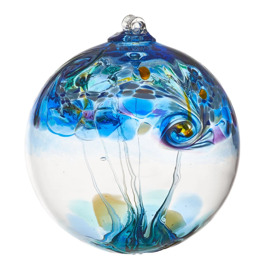 Element Art Glass Ornament - Water
